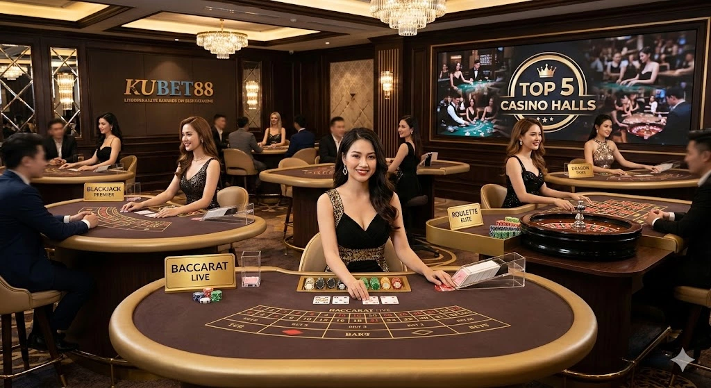 Trải nghiệm thị giác đỉnh cao: Top 5 sảnh Casino có Dealer nóng bỏng tại Kubet88 - nhà cái uy tín